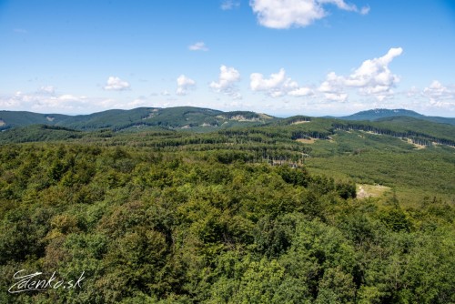 Pohľad z rozhľadne na Veľkej homoli