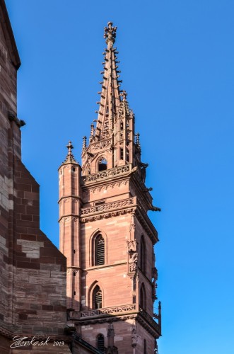 Bazilejský chrám v Bazileji - Basel Minster in Basel 