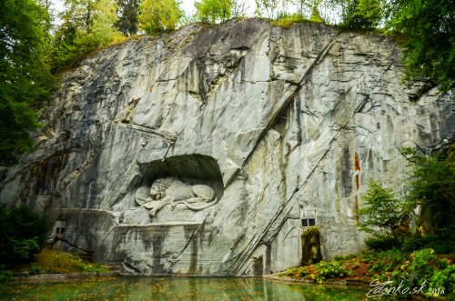 Luzern - socha leva - Lion Monument in Lucerne